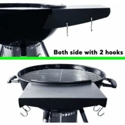 GFTIME Ø 35,2 Cm Tablette Latérale Amovible De Grill Table Pour Grils De Ø 57 Cm, Weber Master Touch & Original Kettle Charcoal Grills, Pièces De Rechange Pour Barbecue Au Charbon De Bois Grills, Table Barbecue, Paquet De 1 10 GFTIME Ø 35,2 Cm Tablette Latérale Amovible De Grill Table Pour Grils De Ø 57 Cm, Weber Master Touch & Original Kettle Charcoal Grills, Pièces De Rechange Pour Barbecue Au Charbon De Bois Grills, Table Barbecue, Paquet De 1 -Jardin Calme Soldes Magasin 40256323 4