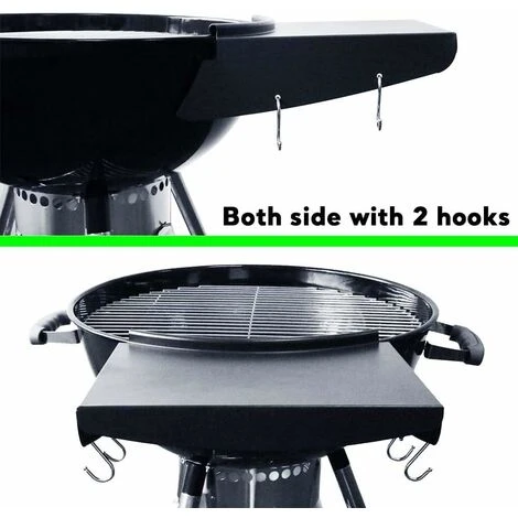 GFTIME Ø 35,2 Cm Tablette Latérale Amovible De Grill Table Pour Grils De Ø 57 Cm, Weber Master Touch & Original Kettle Charcoal Grills, Pièces De Rechange Pour Barbecue Au Charbon De Bois Grills, Table Barbecue, Paquet De 1 6 GFTIME Ø 35,2 Cm Tablette Latérale Amovible De Grill Table Pour Grils De Ø 57 Cm, Weber Master Touch & Original Kettle Charcoal Grills, Pièces De Rechange Pour Barbecue Au Charbon De Bois Grills, Table Barbecue, Paquet De 1 – Image 4