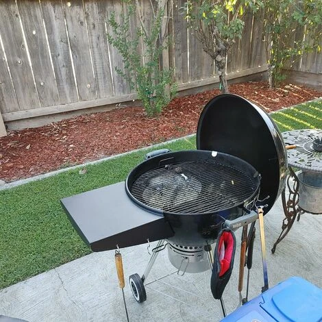 GFTIME Ø 35,2 Cm Tablette Latérale Amovible De Grill Table Pour Grils De Ø 57 Cm, Weber Master Touch & Original Kettle Charcoal Grills, Pièces De Rechange Pour Barbecue Au Charbon De Bois Grills, Table Barbecue, Paquet De 1 7 GFTIME Ø 35,2 Cm Tablette Latérale Amovible De Grill Table Pour Grils De Ø 57 Cm, Weber Master Touch & Original Kettle Charcoal Grills, Pièces De Rechange Pour Barbecue Au Charbon De Bois Grills, Table Barbecue, Paquet De 1 – Image 5