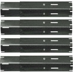 GFTIME 30cm à 53cm Pièces De Rechange De Plaque De Diffuseur De Chaleur Universelle Réglable En Porcelaine Emaillée Pour Barbecue Grill à Gaz Char-Broil, Nexgrill, FirePlus, Brinkman, Backyard Barre Aromatisante, Lot De 4