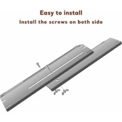 GFTIME 30cm à 53cm Pièces De Rechange De Plaque De Diffuseur De Chaleur Universelle Réglable En Porcelaine Emaillée Pour Barbecue Grill à Gaz Char-Broil, Nexgrill, FirePlus, Brinkman, Backyard Barre Aromatisante, Lot De 4 -Jardin Calme Soldes Magasin 40256324 3
