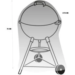 Housse De Protection Barbecue Rond -Jardin Calme Soldes Magasin 4489903 4