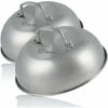 BBQ-Toro Dôme De Fonte En Acier Inoxydable (2 Piéces) Ø 23 Cm Dôme Pour Hamburger, Cloche -Jardin Calme Soldes Magasin 47363779 1