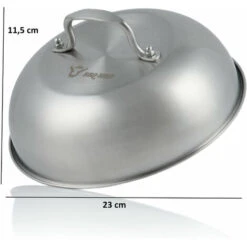 BBQ-Toro Dôme De Fonte En Acier Inoxydable (2 Piéces) Ø 23 Cm Dôme Pour Hamburger, Cloche 10 BBQ-Toro Dôme De Fonte En Acier Inoxydable (2 Piéces) Ø 23 Cm Dôme Pour Hamburger, Cloche -Jardin Calme Soldes Magasin 47363779 4