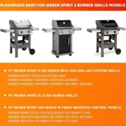 GFTIME 7635 38,9CM Barres Flavorizer Barbecue Pour Weber Spirit 200 Series (2 Brûleurs), Spirit I & II E210, S210, E220, S220 (avec 2 Boutons De Commande Avant), Pièce De Rechange De Plaque Chauffante Acier Inoxydable , Paquet De 3 -Jardin Calme Soldes Magasin 47364292 3