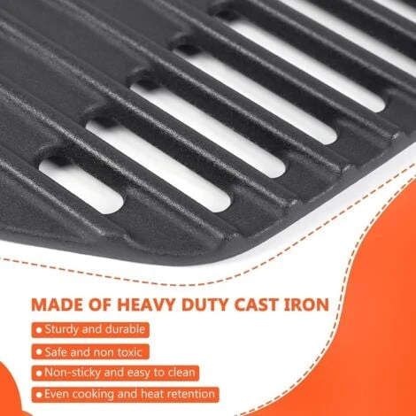 GFTIME 38,9 X 27,3CM 7645 Grille De Cuisson Pour Gril Weber Q200 Q220 Q2000 Q2200 Modèles De Gril, Grille De Gril En Fonte Accessoire De Rechange Pour Gril à Gaz Pour Weber 65811, Paquet De 2 5 GFTIME 38,9 X 27,3CM 7645 Grille De Cuisson Pour Gril Weber Q200 Q220 Q2000 Q2200 Modèles De Gril, Grille De Gril En Fonte Accessoire De Rechange Pour Gril à Gaz Pour Weber 65811, Paquet De 2 – Image 3