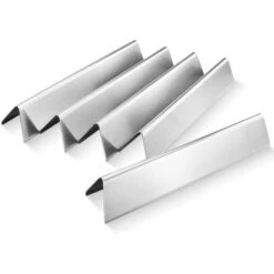 GFTIME 38,9CM 7636 Barres Flavorizer Pour Barbecues à Gaz Weber Spirit I & II 300 Series 3 Brûleurs, Spirit E310 E320 Avec Panneaux De Commande Montés à L'avant, Pièce De Rechange De Plaque Chauffante En Acier Inoxydable