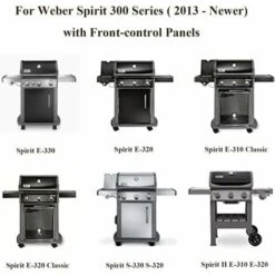 GFTIME 38,9CM 7636 Barres Flavorizer Pour Barbecues à Gaz Weber Spirit I & II 300 Series 3 Brûleurs, Spirit E310 E320 Avec Panneaux De Commande Montés à L'avant, Pièce De Rechange De Plaque Chauffante En Acier Inoxydable -Jardin Calme Soldes Magasin 47364305 5