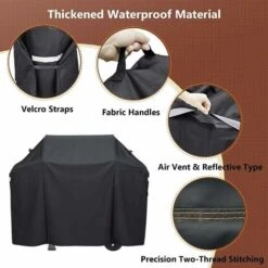 GFTIME 130 L X 45 P X 107 H Cm 7139 Housse De Barbecue 600D Pour Weber Spirit 300 & Spirit II 300 Series Spirit E310 E320, Weber Spirit 200 Series (2009-2012) Grilles à Gaz, Capot De Protection étanche Robuste, Anti-UV BBQ Grill Cover -Jardin Calme Soldes Magasin 47364306 4