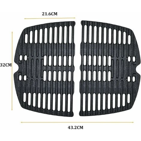 GFTIME 32,2 X 21,6cm 7644 Grille De Cuisson En Fonte Accessoires Pour Barbecue Weber Q100, Q1000, Q1200, Q1400 Grille à Gaz Pièces De Rechange, Ne Convient Pas Aux Grilles De La Série Weber Q200 Q300, Paquet 2 4 GFTIME 32,2 X 21,6cm 7644 Grille De Cuisson En Fonte Accessoires Pour Barbecue Weber Q100, Q1000, Q1200, Q1400 Grille à Gaz Pièces De Rechange, Ne Convient Pas Aux Grilles De La Série Weber Q200 Q300, Paquet 2 – Image 2