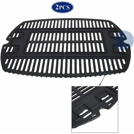 GFTIME 32,2 X 21,6cm 7644 Grille De Cuisson En Fonte Accessoires Pour Barbecue Weber Q100, Q1000, Q1200, Q1400 Grille à Gaz Pièces De Rechange, Ne Convient Pas Aux Grilles De La Série Weber Q200 Q300, Paquet 2 5 GFTIME 32,2 X 21,6cm 7644 Grille De Cuisson En Fonte Accessoires Pour Barbecue Weber Q100, Q1000, Q1200, Q1400 Grille à Gaz Pièces De Rechange, Ne Convient Pas Aux Grilles De La Série Weber Q200 Q300, Paquet 2 – Image 3