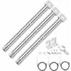 GFTIME 31-44cm Tube De Brûleur Universel Réglable Pour Landmann, Enders, Charbroil, Blooma, Campingaz, Acier Inoxydable Extensible Universelle Brûleur Grilles à Gaz Pièce De Rechange Set 3pcs