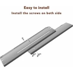 GFTIME 30cm à 53cm Plaque De Diffuseur De Chaleur Universelle De Barbecue Réglable En Porcelaine Emaillée Pour Barbecue Grill à Gaz Char-broil, Nexgrill, Brinkman, Backyard Barre Aromatisante, Lot De 2 -Jardin Calme Soldes Magasin 47364328 3