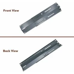 GFTIME 30cm à 53cm Plaque De Diffuseur De Chaleur Universelle De Barbecue Réglable En Porcelaine Emaillée Pour Barbecue Grill à Gaz Char-broil, Nexgrill, Brinkman, Backyard Barre Aromatisante, Lot De 2 -Jardin Calme Soldes Magasin 47364328 4