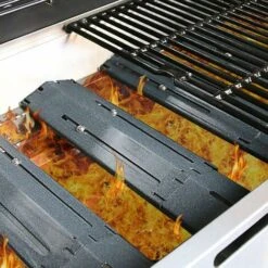 GFTIME 30cm à 53cm Plaque De Diffuseur De Chaleur Universelle De Barbecue Réglable En Porcelaine Emaillée Pour Barbecue Grill à Gaz Char-broil, Nexgrill, Brinkman, Backyard Barre Aromatisante, Lot De 2 -Jardin Calme Soldes Magasin 47364328 5