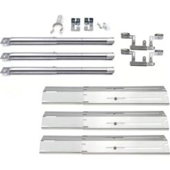 GFTIME Universel Réglable Brûleurs De Gril, Tubes Croisés, Plaques De Diffuseur De Chaleur En Acier Inoxydable Pour Brinkmann 3 Brûleur 810-3330-S, 5 Brûleur 810-3660-S 810-1750-S 810-4580-S 810-2511-S, Lot De 3
