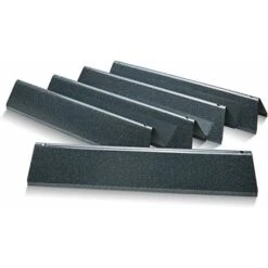 GFTIME 38,9cm 7636 Barres Flavorizer En Porcelaine émaillée Pour Grilles à Gaz Weber Spirit I & II 300 Series 3 Brûleurs Spirit E310 E320 Avec Boutons De Commande Avant, Pièce De Rechange De Plaque Chauffante