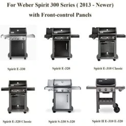 GFTIME 38,9cm 7636 Barres Flavorizer En Porcelaine émaillée Pour Grilles à Gaz Weber Spirit I & II 300 Series 3 Brûleurs Spirit E310 E320 Avec Boutons De Commande Avant, Pièce De Rechange De Plaque Chauffante -Jardin Calme Soldes Magasin 47364341 4