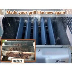 GFTIME 38,9cm 7636 Barres Flavorizer En Porcelaine émaillée Pour Grilles à Gaz Weber Spirit I & II 300 Series 3 Brûleurs Spirit E310 E320 Avec Boutons De Commande Avant, Pièce De Rechange De Plaque Chauffante -Jardin Calme Soldes Magasin 47364341 5