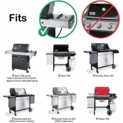 GFTIME 57CM Flavorizer Bar & 71CM Brûleur Pour Weber Spirit 300 Series 3 Brûleurs( Avec Bouton De Commande Latéral), Spirit E310 E320, Weber 700 900, Pour Weber 7508, 7537 Pièces De Rechange Plaque Chauffante En Acier Inoxydable -Jardin Calme Soldes Magasin 47364352 4