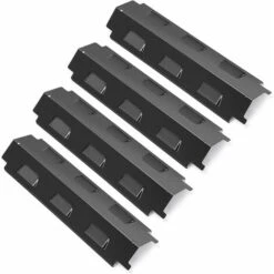 GFTIME 37,14cm Diffuseur Chaleur Accessoires Pour Charbroil, Barbecook Manua 2/3, Enders Boston 3k Turbo, Thermos, Plaque Chauffante En Acier Porcelaine Pièce De Rechange, Lot De 4