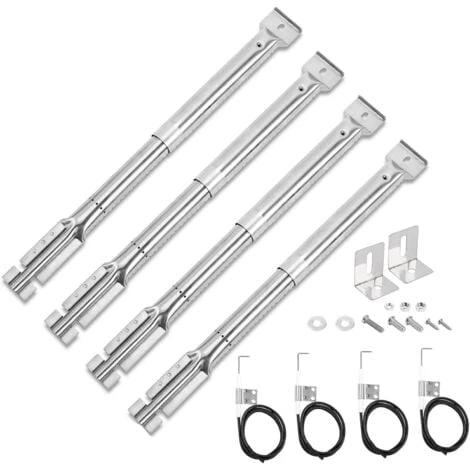 GFTIME 31 à 42CM Brûleur De Tube En Acier Inoxydable Réglable Pour Char-Broil, Tepro 3562, Enders, Landmann 12739, Barbecook Vanille, Blooma Universal Barbecue Brûleur Accessoires De Gril à Gaz, Lot De 4 3 GFTIME 31 à 42CM Brûleur De Tube En Acier Inoxydable Réglable Pour Char-Broil, Tepro 3562, Enders, Landmann 12739, Barbecook Vanille, Blooma Universal Barbecue Brûleur Accessoires De Gril à Gaz, Lot De 4