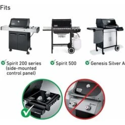 GFTIME 38 X 28,6cm Grille De Cuisson En Acier Inoxydable Pour Weber Spirit 200 Serie E/S 210 220 Avec 2 Boutons De Brûleur Latéral (2009-2012), Spirit 500, Grille De Barbecue Pour Weber 7521 7522, 2 P -Jardin Calme Soldes Magasin 47364367 3