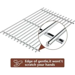 GFTIME 38 X 28,6cm Grille De Cuisson En Acier Inoxydable Pour Weber Spirit 200 Serie E/S 210 220 Avec 2 Boutons De Brûleur Latéral (2009-2012), Spirit 500, Grille De Barbecue Pour Weber 7521 7522, 2 P -Jardin Calme Soldes Magasin 47364367 5