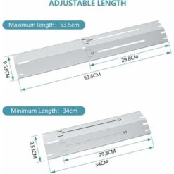 GFTIME Universel Réglable Brûleurs De Gril, Tubes Croisés, Plaques De Diffuseur De Chaleur En Acier Inoxydable Pour Brinkmann 3 Brûleur 810-3330-S, 4 Brûleur 810-1420-0, 810-1470, 810-1470-0, 810-2410-S, Lot De 4 -Jardin Calme Soldes Magasin 47364379 3
