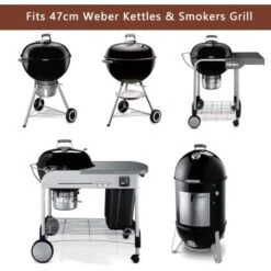 GFTIME Ø 44,5CM 7432 Grille De Cuisson De Barbecue Pièce De Rechange pour Weber Ø 47CM Kettle Grill, One-Touch Grillades Au Charbon De Bois, Heavy Duty Charcoal Grill Bar-B-Kettle, Smokey Mountain Cooker Smoker Spare -Jardin Calme Soldes Magasin 47364392 3