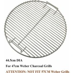 GFTIME Ø 44,5CM 7432 Grille De Cuisson De Barbecue Pièce De Rechange pour Weber Ø 47CM Kettle Grill, One-Touch Grillades Au Charbon De Bois, Heavy Duty Charcoal Grill Bar-B-Kettle, Smokey Mountain Cooker Smoker Spare -Jardin Calme Soldes Magasin 47364392 4