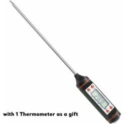 GFTIME Ø 44,5cm 7432 Grille De Cuisson Et Ø 34 Cm 7440 Grille à Charbon Pour Grils à Charbon Weber Ø 47 Cm, Weber One-Touch, Bar-B-Kettle, Smokey Mountain Cooker Smoker, Jumbo Joe, Original Kettle, Avec 1 Thermomètre -Jardin Calme Soldes Magasin 47364401 5