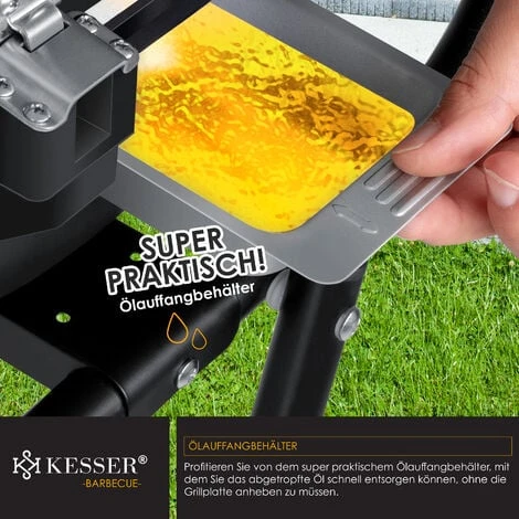 KESSER® Gril électrique Gril De Table 2 en 1 Barbecue Sur Gril Avec Couvercle Et Pieds 2400 watts Maximum Pliable Thermomètre Revêtement Antiadhésif Plaque Pour Grillade Table De Rangement 2 7 KESSER® Gril électrique Gril De Table 2 en 1 Barbecue Sur Gril Avec Couvercle Et Pieds 2400 watts Maximum Pliable Thermomètre Revêtement Antiadhésif Plaque Pour Grillade Table De Rangement 2 – Image 5