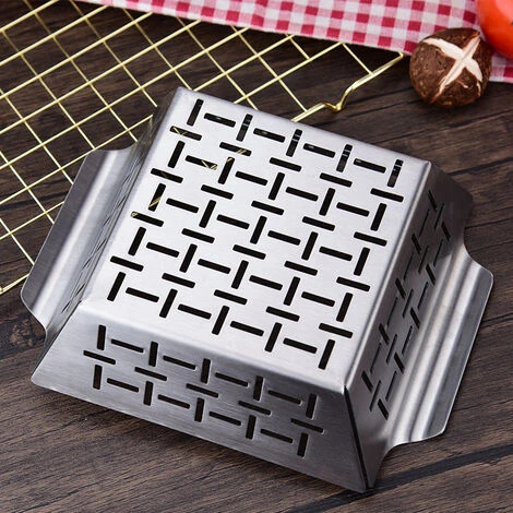 Panier Pour Barbecue En Acier Inoxydable 17.2 X 17.2 X 6 Cm -Versailles 4 Panier Pour Barbecue En Acier Inoxydable 17.2 X 17.2 X 6 Cm -Versailles – Image 2
