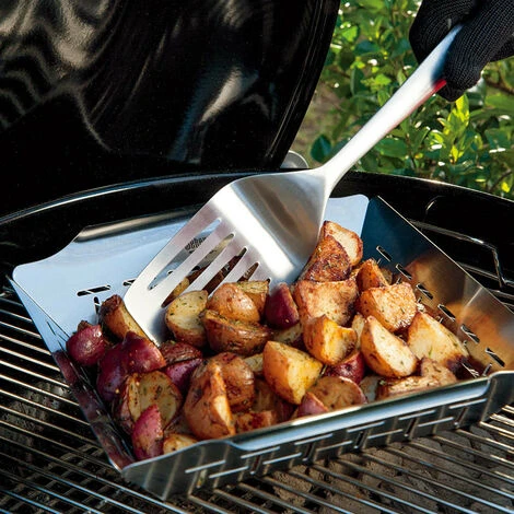 Panier Pour Barbecue En Acier Inoxydable 17.2 X 17.2 X 6 Cm -Versailles 5 Panier Pour Barbecue En Acier Inoxydable 17.2 X 17.2 X 6 Cm -Versailles – Image 3