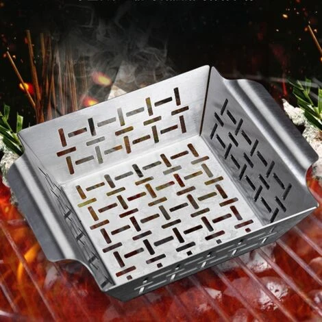 Panier Pour Barbecue En Acier Inoxydable 17.2 X 17.2 X 6 Cm -Versailles 6 Panier Pour Barbecue En Acier Inoxydable 17.2 X 17.2 X 6 Cm -Versailles – Image 4