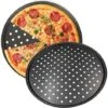 2 Pièces Plaques Rondes De Pizza, Plateau à Pizza, Revêtement Anti-adhérent Assiettes À Pizza, Plateaux à Pizza Perforés Pour Four, Plateau à Légumes Croustillants De 12,5 Pouces -Jardin Calme Soldes Magasin 52164628 1