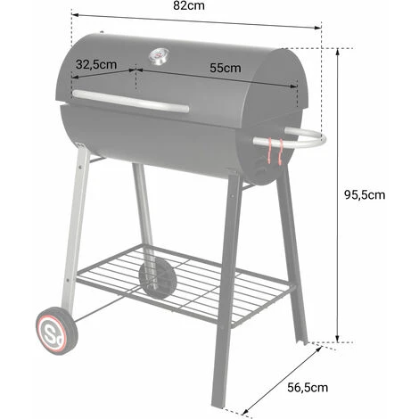 SOMAGIC - Barbecue Au Charbon De Bois DAKOTA 6 SOMAGIC - Barbecue Au Charbon De Bois DAKOTA – Image 4
