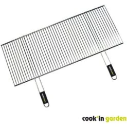 Grille De Barbecue Recoupable - Rectangulaire - 2 Poignées - 100x40 Cm - Cook'in Garden