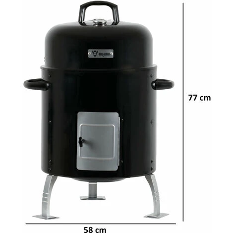 BBQ-Toro Barbecue Fumoir Beech Ø 43,5 Cm Baril à Grillades, Fumoir à Bois, Tonneau Pour Smokeur 4en1 4 BBQ-Toro Barbecue Fumoir Beech Ø 43,5 Cm Baril à Grillades, Fumoir à Bois, Tonneau Pour Smokeur 4en1 – Image 2