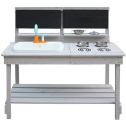 Cuisine D'extérieur Pour Enfant En Bois Peint