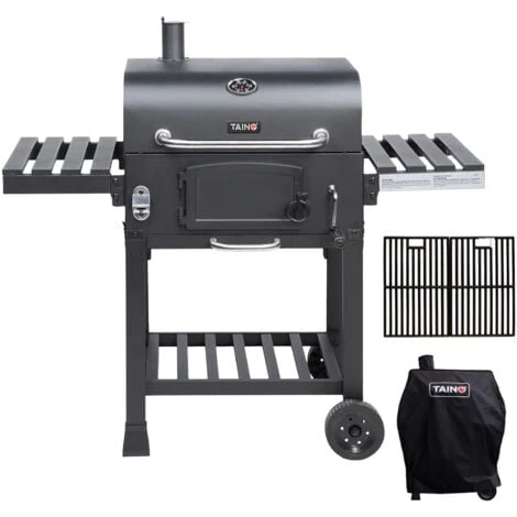 TAINO HERO BBQ Smoker Chariot De Cuisson Au Charbon De Bois Barbecue Sur Pied Fumoir 3 TAINO HERO BBQ Smoker Chariot De Cuisson Au Charbon De Bois Barbecue Sur Pied Fumoir
