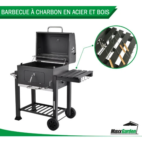 Barbecue Grill Charbon De Bois - 118 X 67 X 108 Cm - MaxxGarden 4 Barbecue Grill Charbon De Bois - 118 X 67 X 108 Cm - MaxxGarden – Image 2