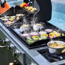 Brasero - Barbecue Bi-Energy Brasero Gun Metal XL - Barbecue Charbon Et Plancha 60 X 42 Cm à Gaz Avec Brûleur Latéral -12,95 KW 9 Brasero - Barbecue Bi-Energy Brasero Gun Metal XL - Barbecue Charbon Et Plancha 60 X 42 Cm à Gaz Avec Brûleur Latéral -12,95 KW -Jardin Calme Soldes Magasin 54027436 3