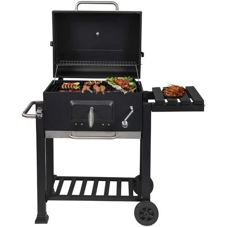 WOLTU Barbecue Au Charbon De Bois.Barbecue Réglable En Hauteur Et Avec Roues. 113x45.5x100cm.Noir 5 WOLTU Barbecue Au Charbon De Bois.Barbecue Réglable En Hauteur Et Avec Roues. 113x45.5x100cm.Noir – Image 3