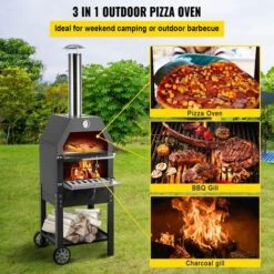 Four à Pizza Avec Fonction Grill - LIVOO DOC228 - Alimentation Au Bois Ou Au Charbon, Température De Cuisson Réglable, Grilles De Cuisson Incluses, Avec 2 Grilles En Métal 8 Four à Pizza Avec Fonction Grill - LIVOO DOC228 - Alimentation Au Bois Ou Au Charbon, Température De Cuisson Réglable, Grilles De Cuisson Incluses, Avec 2 Grilles En Métal -Jardin Calme Soldes Magasin 54654932 2