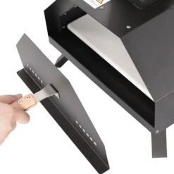 Four à Pizza Extérieur Avec Pierre à Pizza De 11 Pouces, Four à Granulés De Pizza En Acier Inoxydable, Noir -Jardin Calme Soldes Magasin 55848014 4