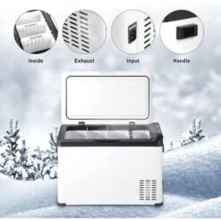 WOLTU Mini Frigo De Voiture. Petit Réfrigérateur Portable Chaud/Froid. Glacière Électrique 30L. 61x32x40 Cm. Blanc 8 WOLTU Mini Frigo De Voiture. Petit Réfrigérateur Portable Chaud/Froid. Glacière Électrique 30L. 61x32x40 Cm. Blanc -Jardin Calme Soldes Magasin 55868951 3