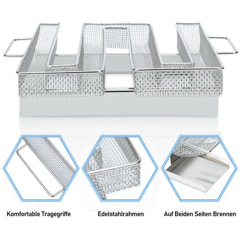 Randaco Générateur De Fumée Froide, Spirale En Acier Inoxydable Fumoir à Froid Pour Gril Bouilloire Fumeur BBQ Boîte De Fumoir De Granule Fumage Viande Poisson Avec 1 Brosse Nettoyage Et 2 Crochet 5 Randaco Générateur De Fumée Froide, Spirale En Acier Inoxydable Fumoir à Froid Pour Gril Bouilloire Fumeur BBQ Boîte De Fumoir De Granule Fumage Viande Poisson Avec 1 Brosse Nettoyage Et 2 Crochet – Image 3