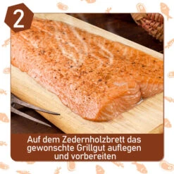 Randaco 6X Planches à Griller Planche à Fumer Planche à Griller Planche En Cèdre BBQ -Jardin Calme Soldes Magasin 56396103 3